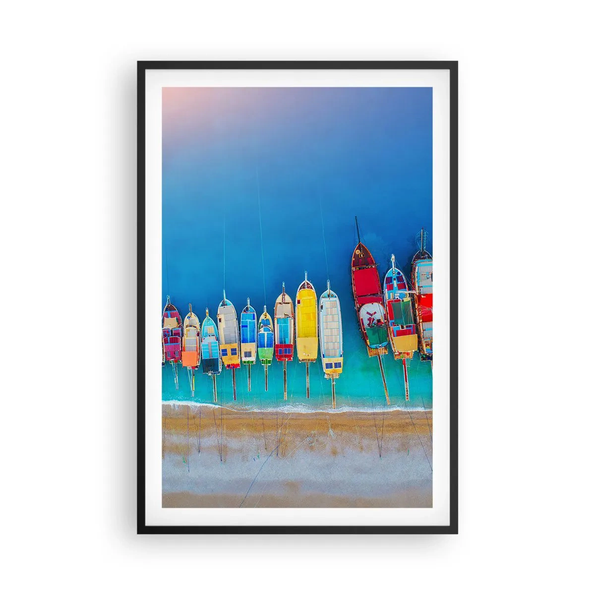 Plakat w czarnej ramie - Z lotu ptaka - 61x91 cm