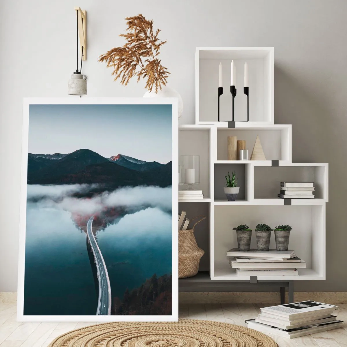 Plakat - Nad wodą gładką jak lustro - 30x40 cm