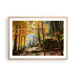 Plakat w ramie jasny dąb - Czas na odpoczynek - 70x50 cm