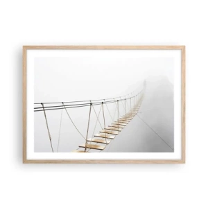 Plakat w ramie jasny dąb - Dokąd cię zaprowadzi? - 70x50 cm