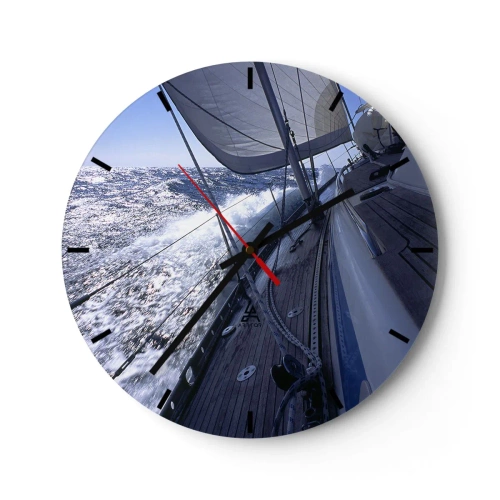 Zegar ścienny - Wiem, co to być ptakiem - 40x40 cm