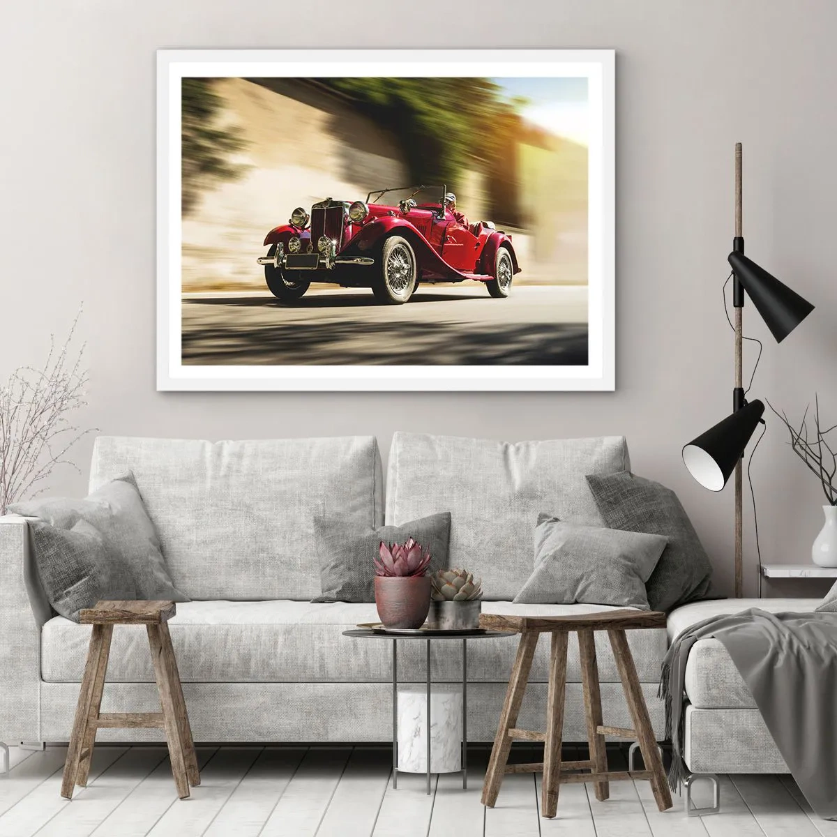 Plakat w białej ramie - Piękniejszy niż Nike z Samotraki - 100x70 cm