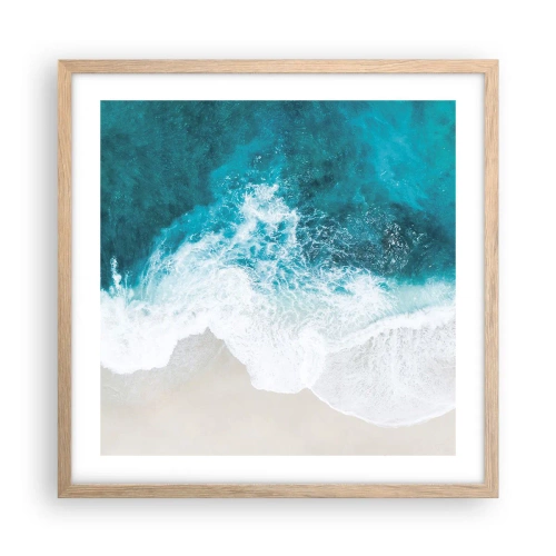 Plakat w ramie jasny dąb - Naturalna pieszczota - 50x50 cm