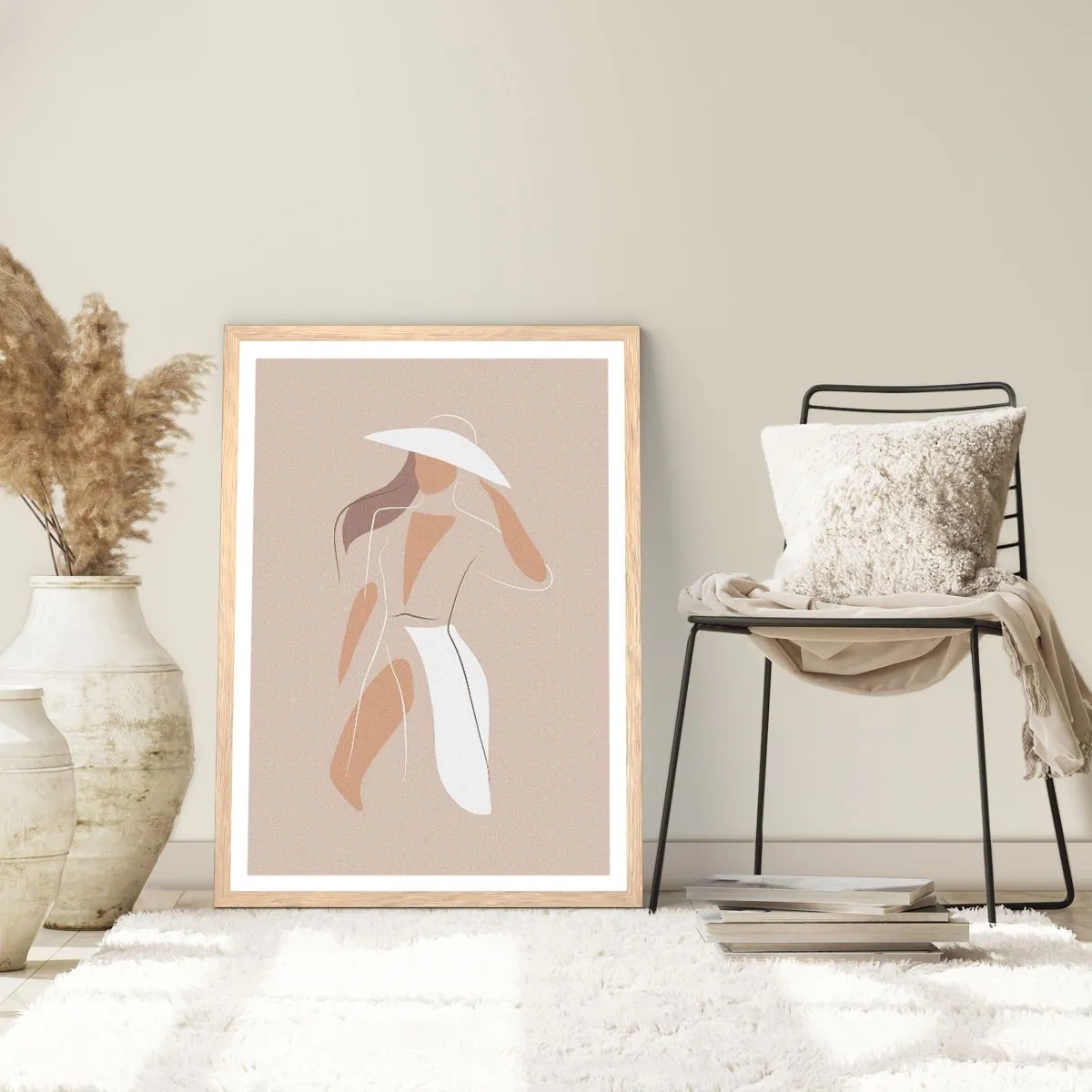 Plakat w ramie jasny dąb - Moda to zabawa - 70x100 cm