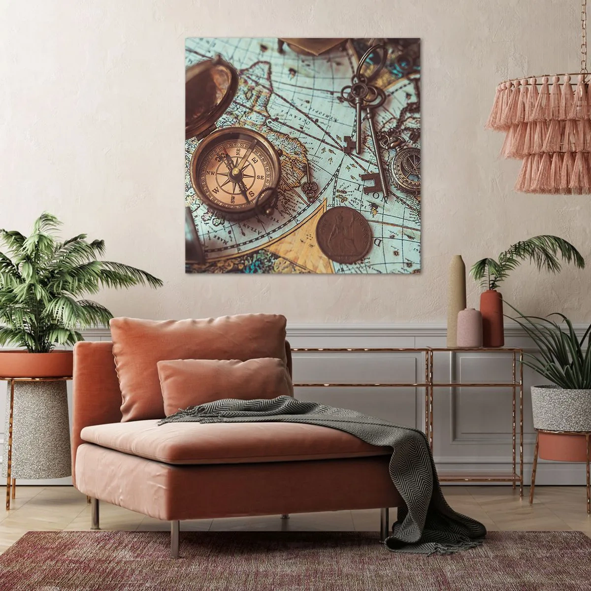 Obraz na płótnie - Dla poszukiwacza przygód - 60x60 cm