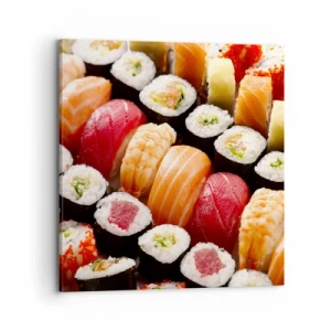 Obraz na płótnie - Barwy i smaki Azji - 70x70 cm