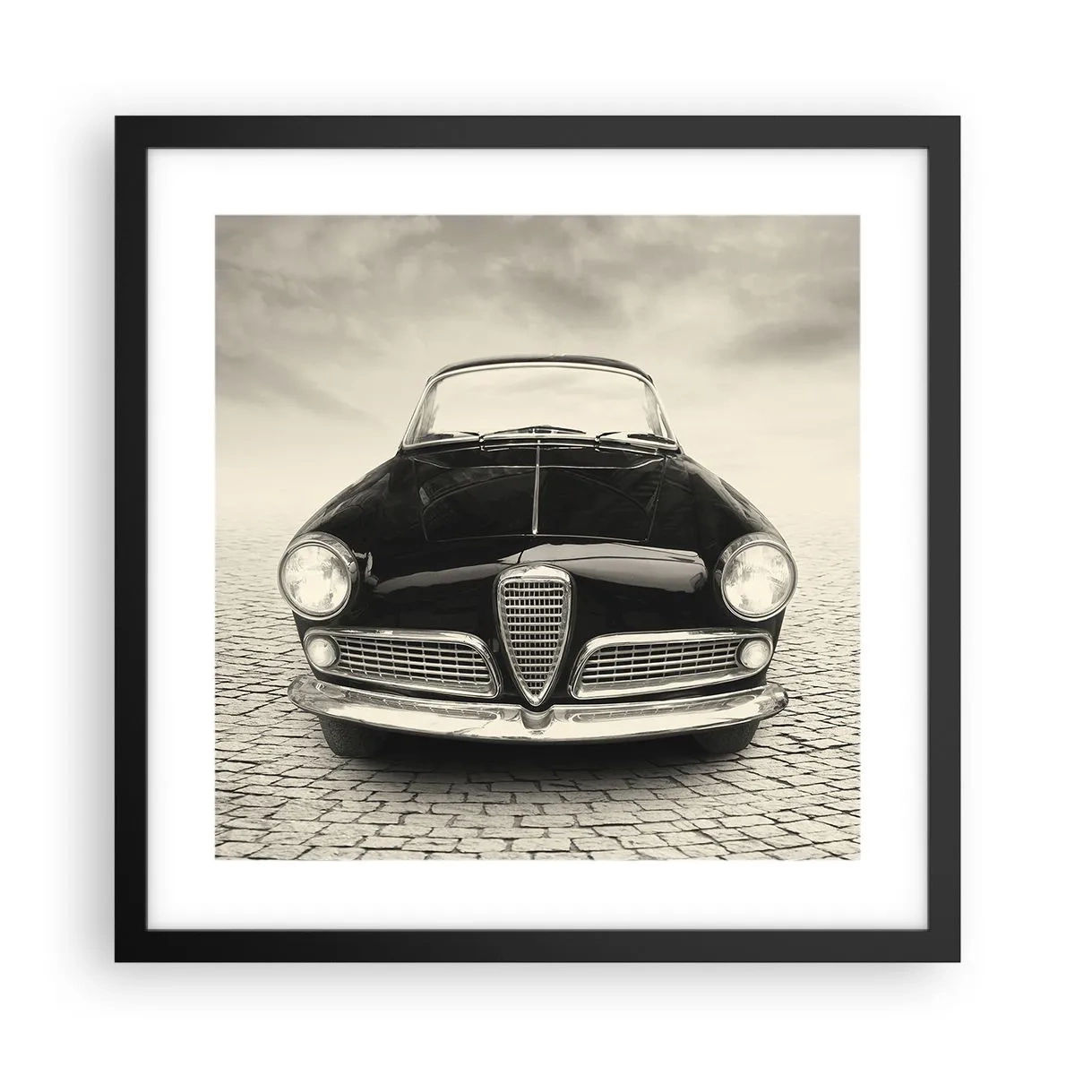 Plakat w czarnej ramie - I jak mnie nie kochać? - 40x40 cm