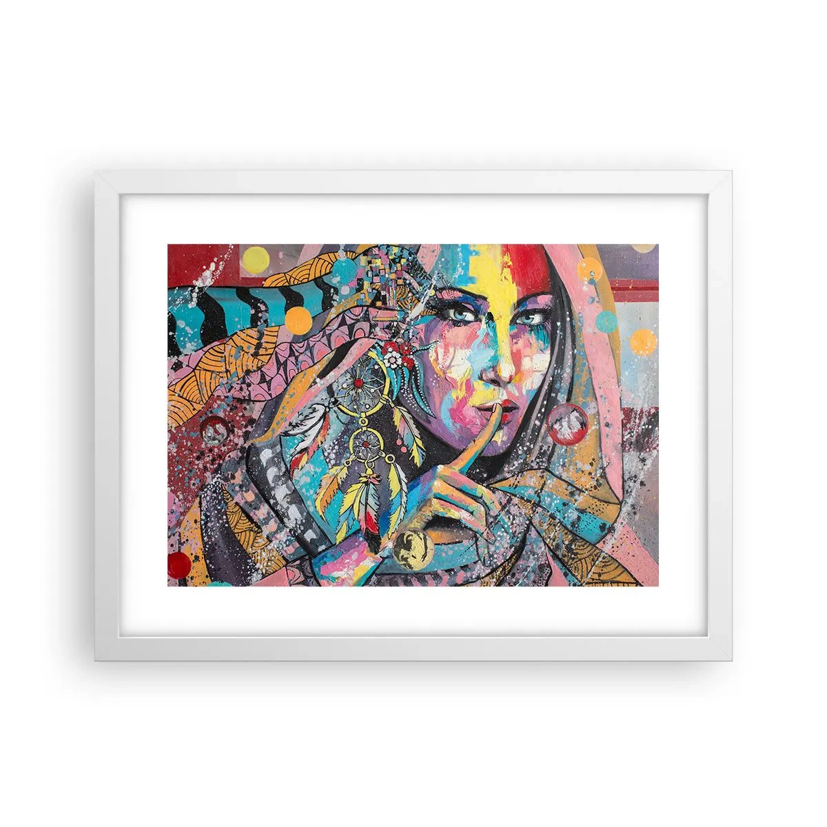 Plakat w białej ramie - Milcz, aż zrozumiesz - 40x30 cm