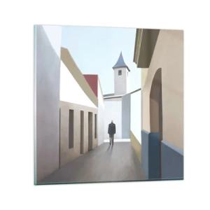 Obraz na szkle - Słoneczny spacer - 30x30 cm