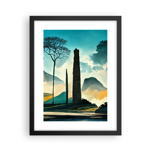 Plakat w czarnej ramie - Wciąż wyżej i wyżej - 30x40 cm
