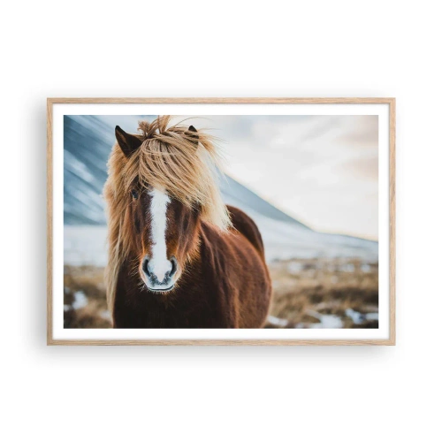 Plakat w ramie jasny dąb - Czujesz wolność? - 100x70 cm