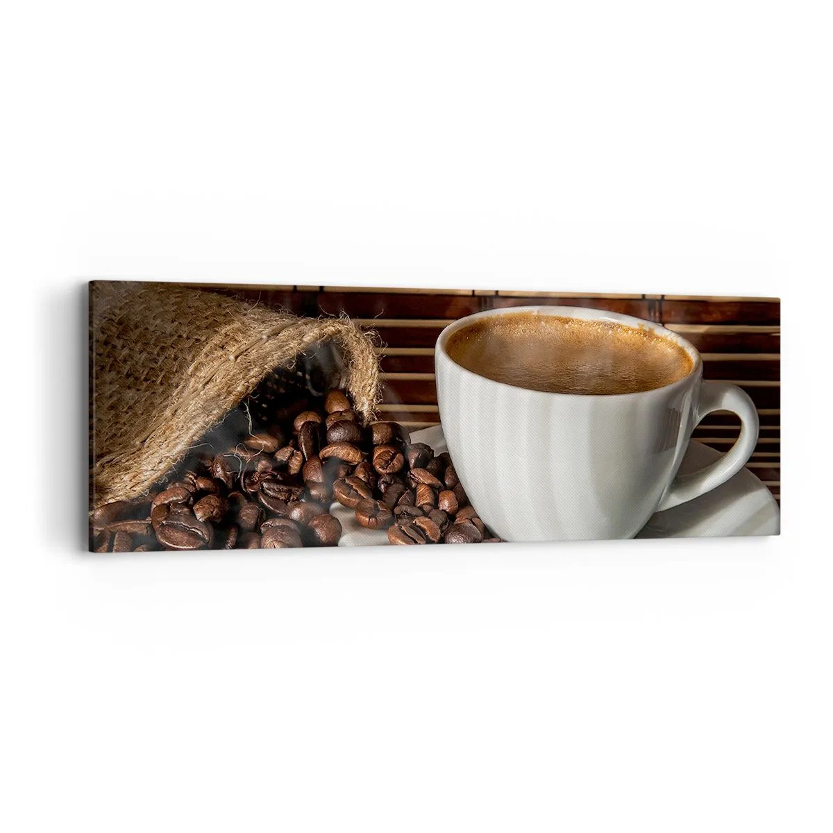 Obraz na płótnie - Czarność węgla, przejrzystość bursztynu - 90x30 cm