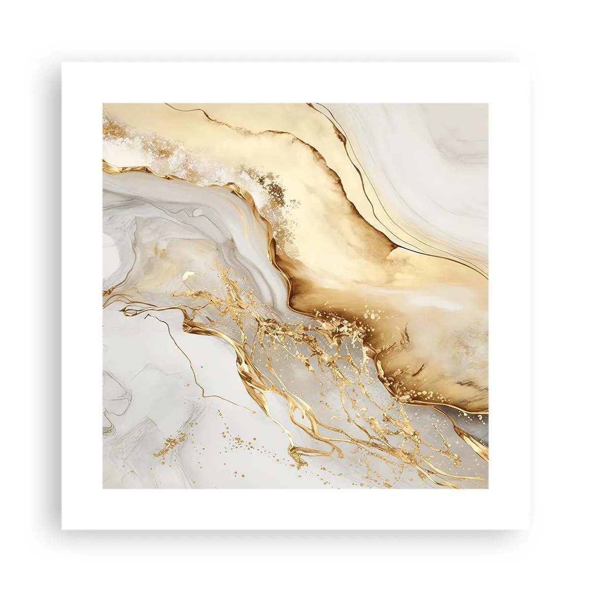 Plakat - Abstrakcja: piękno i dobro - 40x40 cm