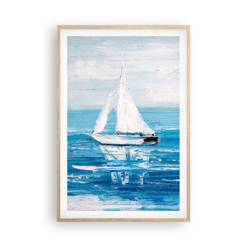 Plakat w ramie jasny dąb - Z przyjacielem u boku - 61x91 cm