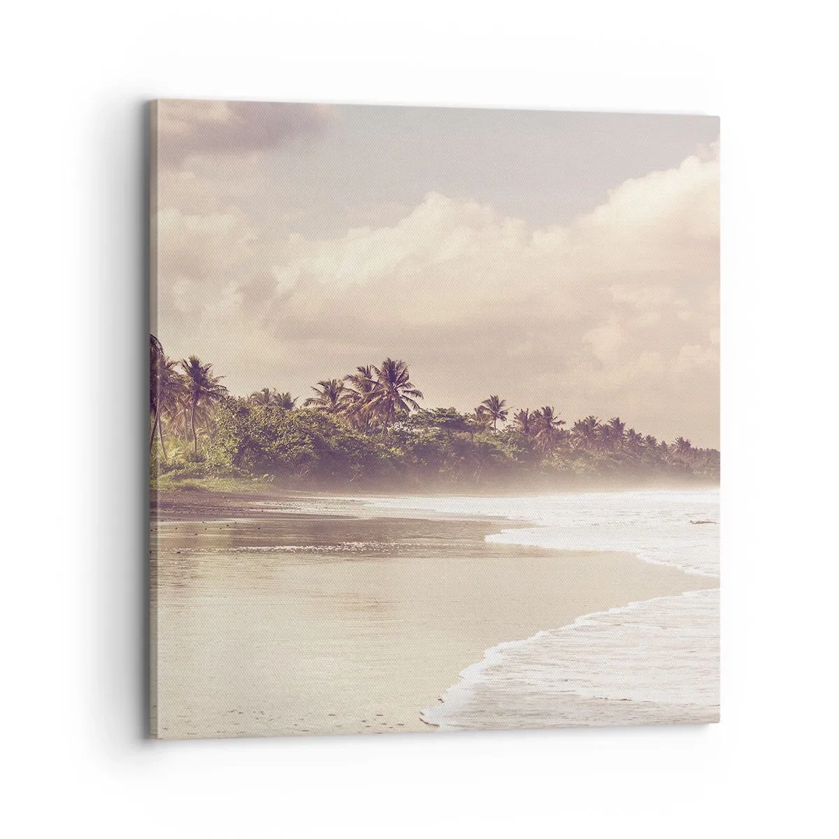 Obraz na płótnie - Pieszczota fal - 70x70 cm