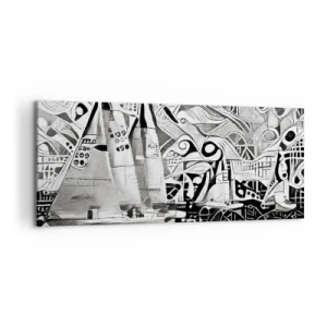Obraz na płótnie - Między falami - 100x40 cm