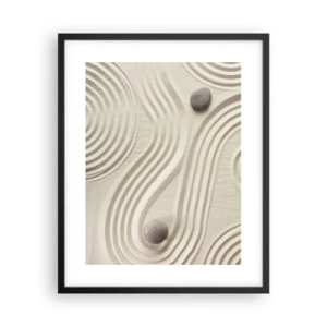 Plakat w czarnej ramie - Dotyk ciepła - 40x50 cm