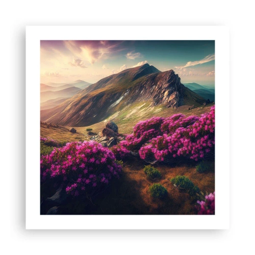 Plakat - Lato w górach - 50x50 cm