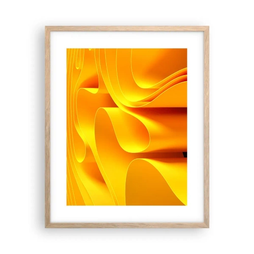 Plakat w ramie jasny dąb - Jak fale słońca - 40x50 cm