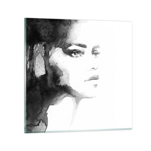 Obraz na szkle - Stworzona z tajemnicy i mgły - 40x40 cm