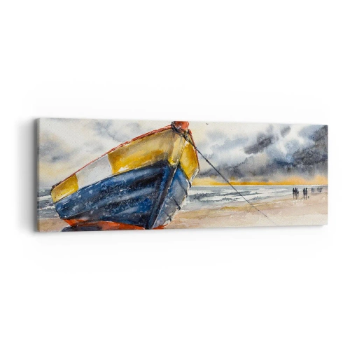 Obraz na płótnie - Odpoczynek na brzegu - 90x30 cm