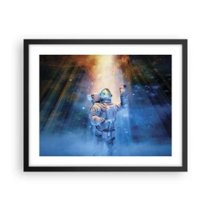 Plakat w czarnej ramie - Wreszcie u celu - 50x40 cm