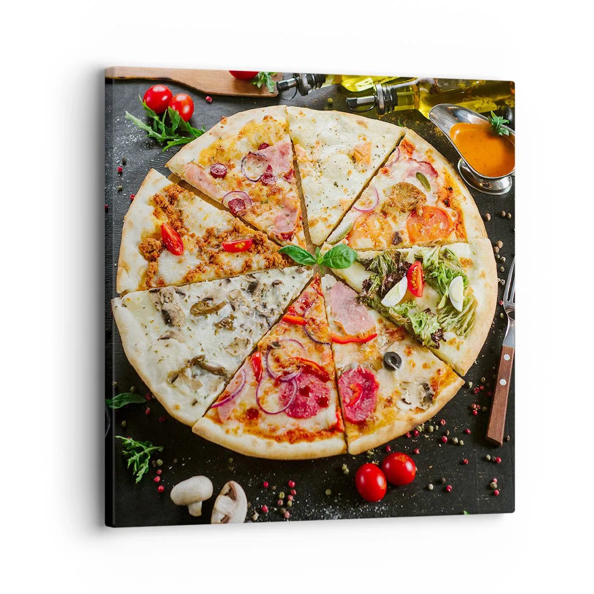 Obraz na płótnie - Wachlarz smaków - 30x30 cm