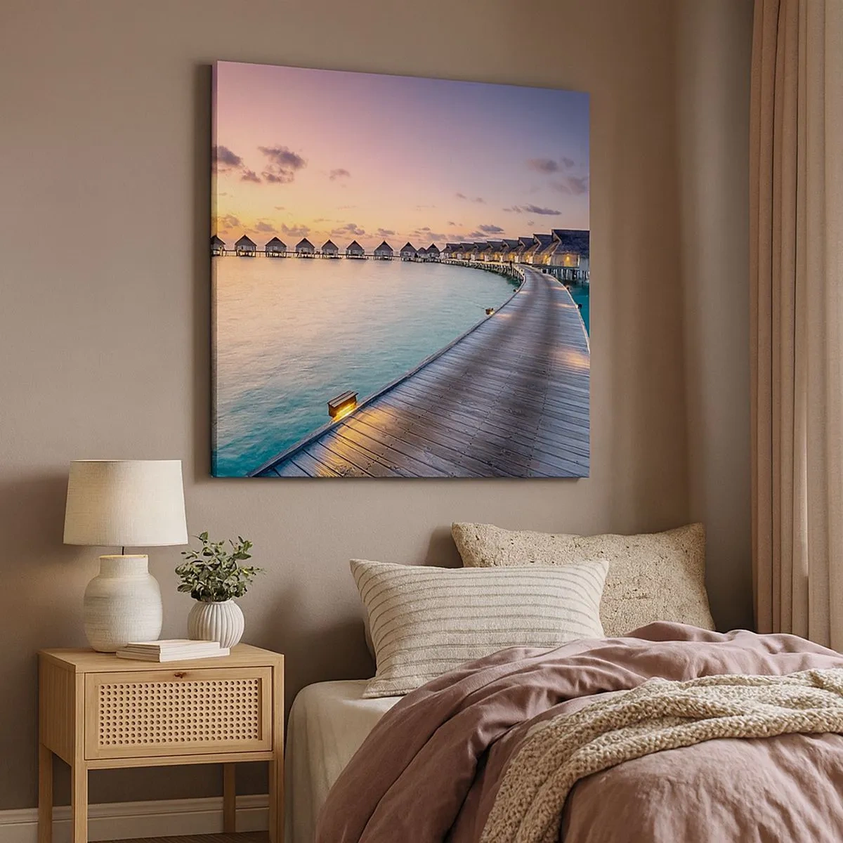 Obraz na płótnie - Wakacje - powrót do źródeł - 30x30 cm