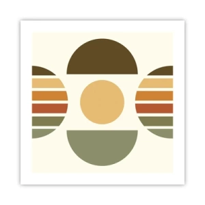 Plakat - W kolorach ziemi - 50x50 cm