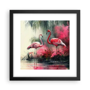 Plakat w czarnej ramie - Lekcja naturalnego wdzięku - 30x30 cm