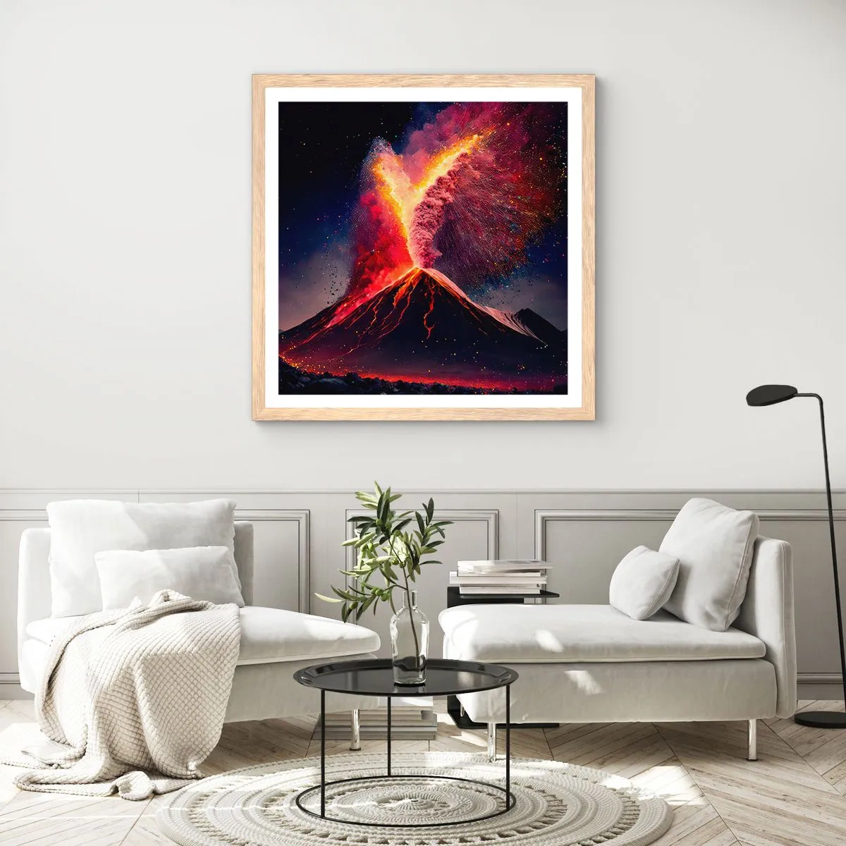 Plakat w ramie jasny dąb - Piękno i groza - 50x50 cm