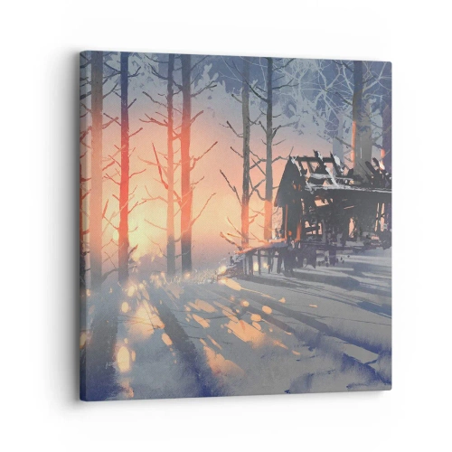 Obraz na płótnie - Zagląda tu tylko słońce - 30x30 cm