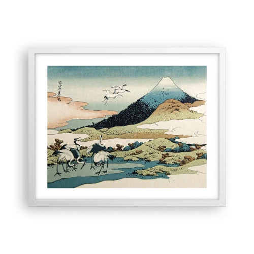 Plakat w białej ramie - W japońskim duchu - 50x40 cm