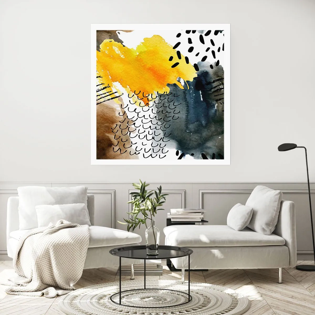 Plakat - Spotkanie żywiołów - 40x40 cm