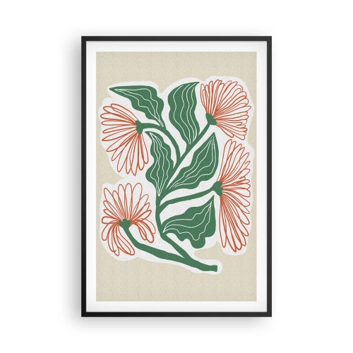 Plakat w czarnej ramie - Ludowe i nowoczesne - 61x91 cm