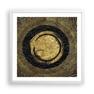 Plakat w białej ramie - Kompozycja glamour - 50x50 cm
