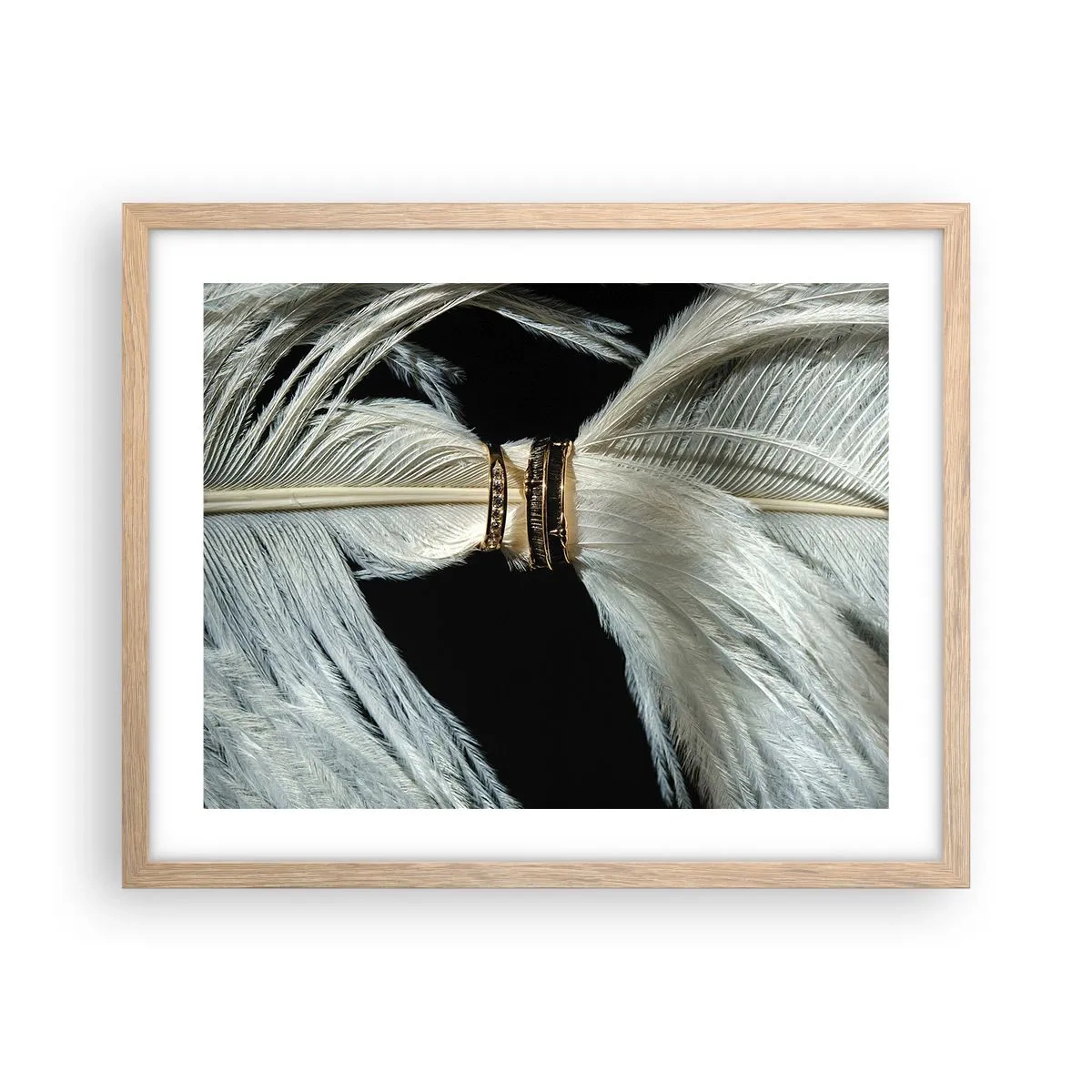 Plakat w ramie jasny dąb - ...i nie opuszczę Cię… - 50x40 cm