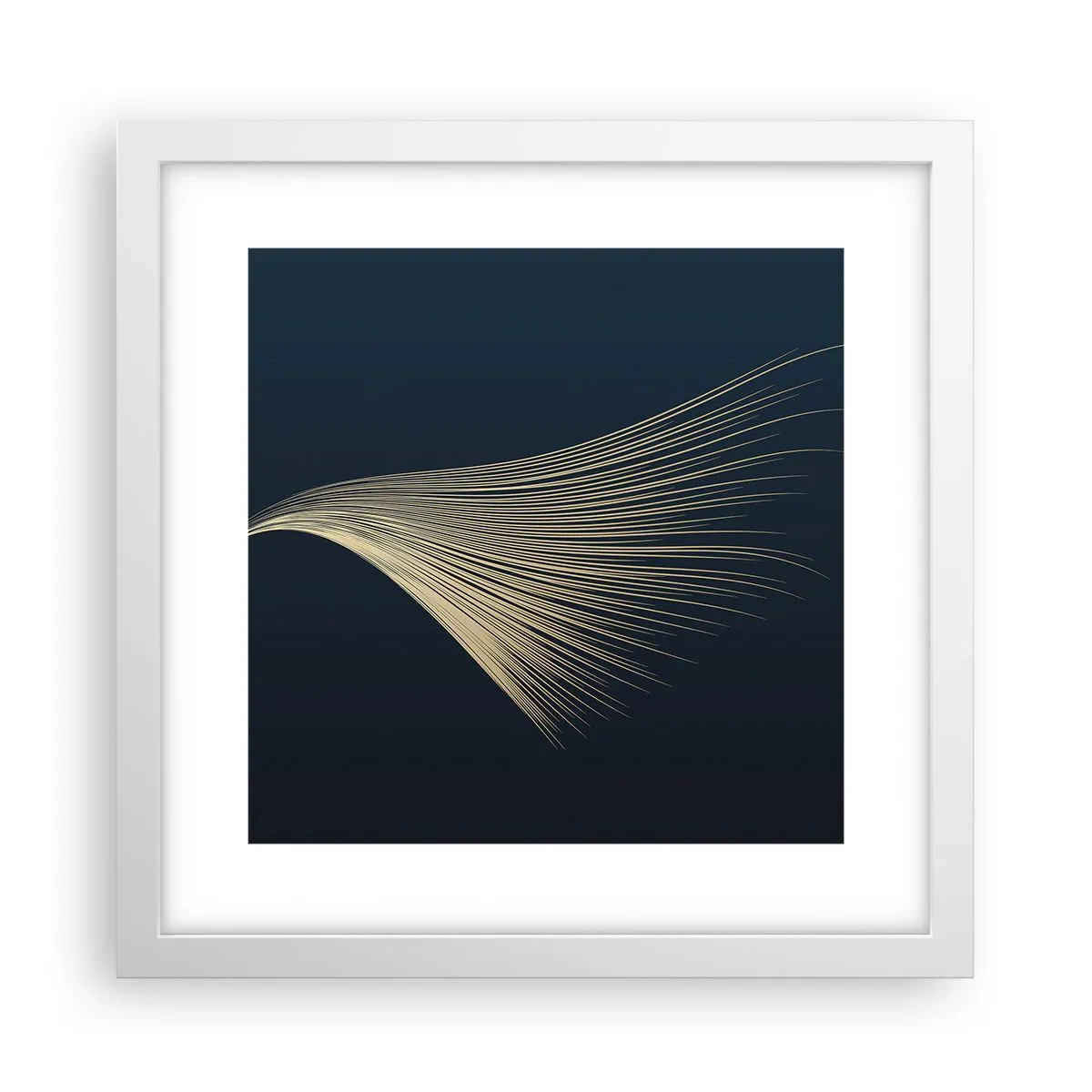 Plakat w białej ramie - Jak anioła włos - 30x30 cm