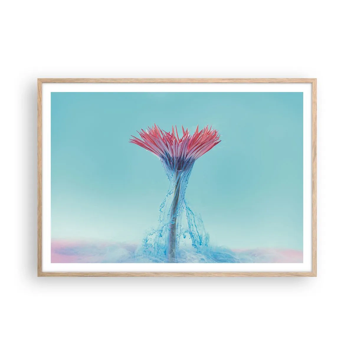 Plakat w ramie jasny dąb - W ożywczym objęciu - 100x70 cm