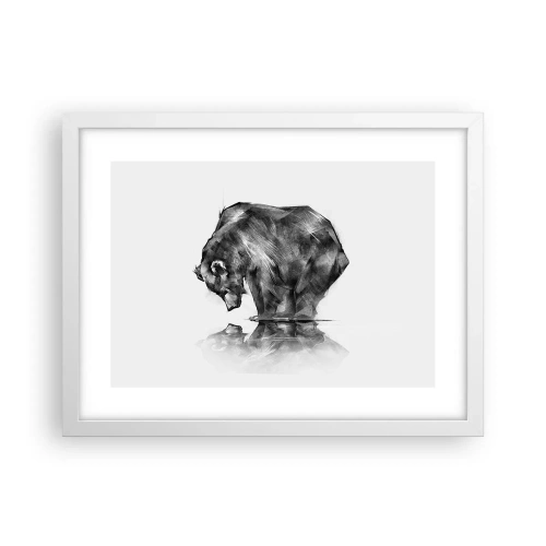 Plakat w białej ramie - Miło zobaczyć się z kimś bliskim - 40x30 cm