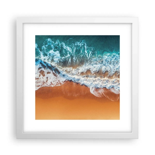 Plakat w białej ramie - Zawsze w parze - 30x30 cm