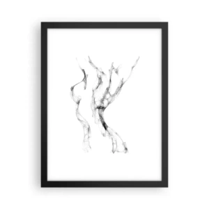 Plakat w czarnej ramie - Piękna i silna - 30x40 cm
