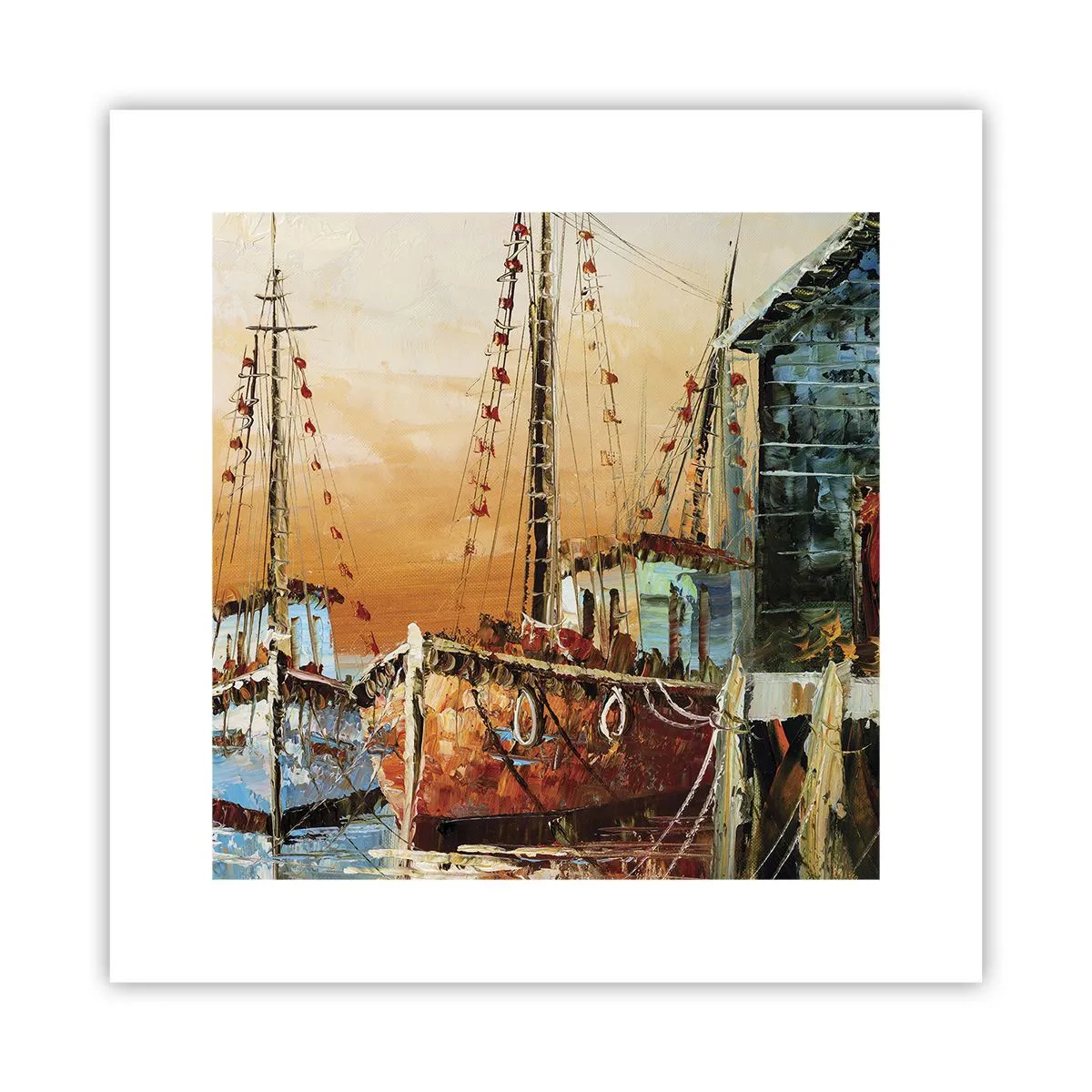Plakat - Spokojny powrót - 30x30 cm