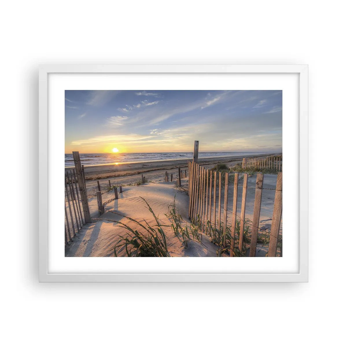 Plakat w białej ramie - Blask i cień wiatru - 50x40 cm