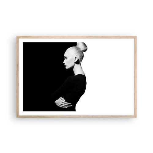 Plakat w ramie jasny dąb - Po prostu kobieta - 91x61 cm