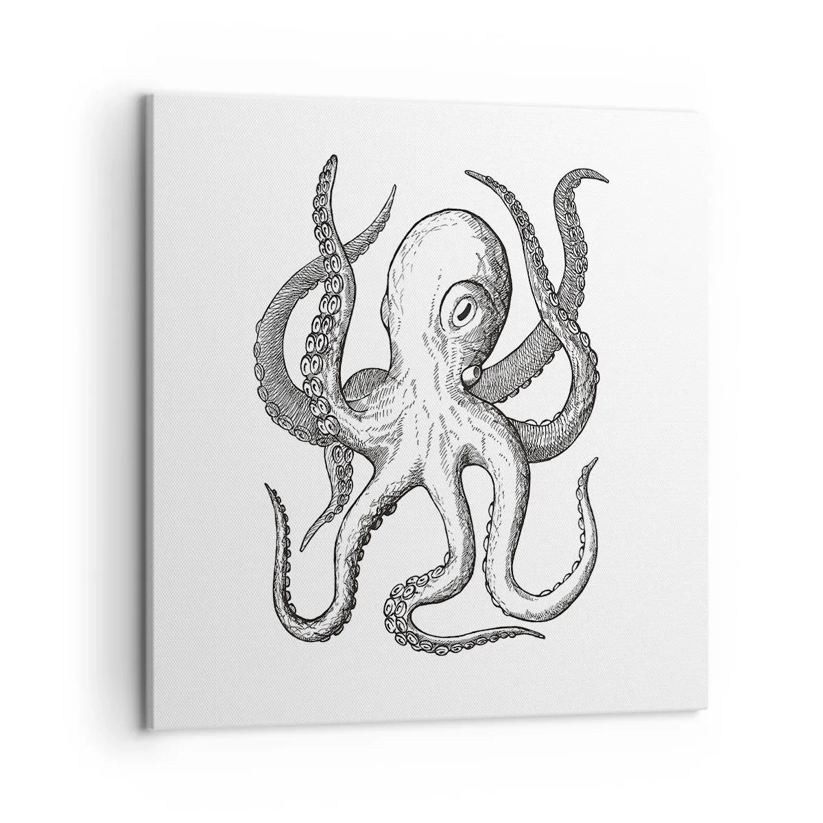 Obraz na płótnie - Tańcząca z falami - 50x50 cm