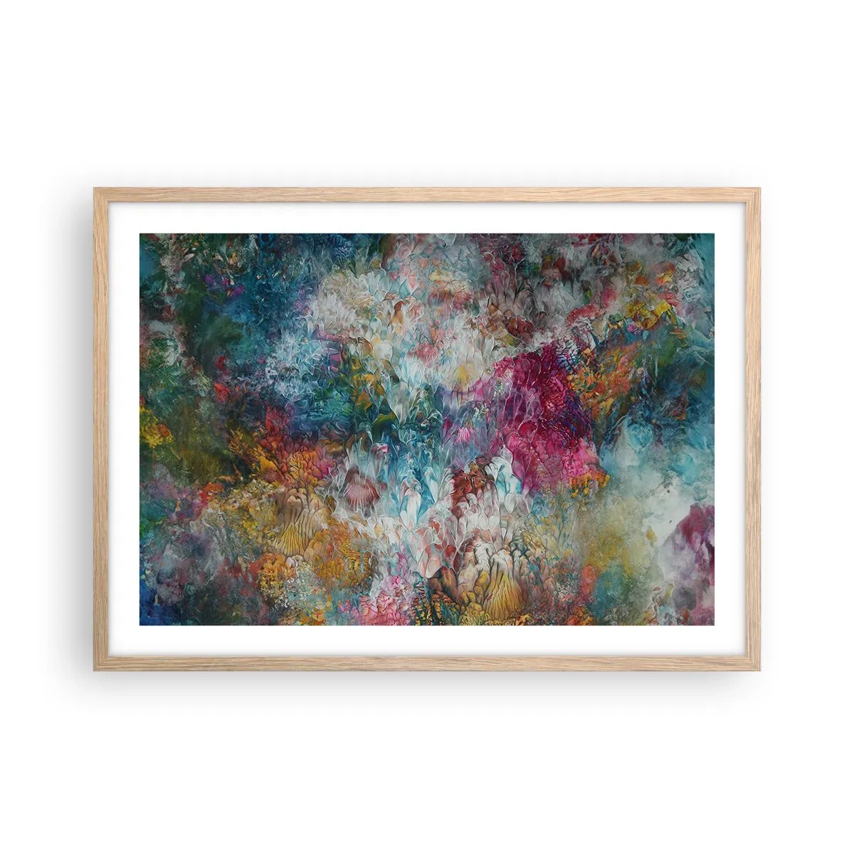 Plakat w ramie jasny dąb - W pełnym rozkwicie - 70x50 cm