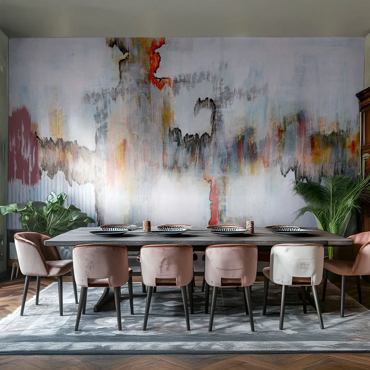 Fototapeta Samoprzylepna Deluxe Sticker - Patykiem na wodzie - Abstrakcja, Sztuka, Nowoczesny Wzór - 200x140 cm