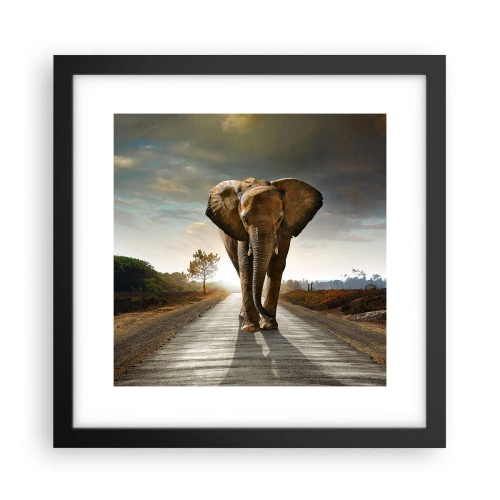 Plakat w czarnej ramie - I wcale nie w składzie porcelany - 30x30 cm