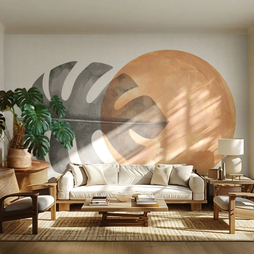 Fototapeta Premium Sand - Zawsze słońce - Liść, Słońce, Boho - 150x105 cm